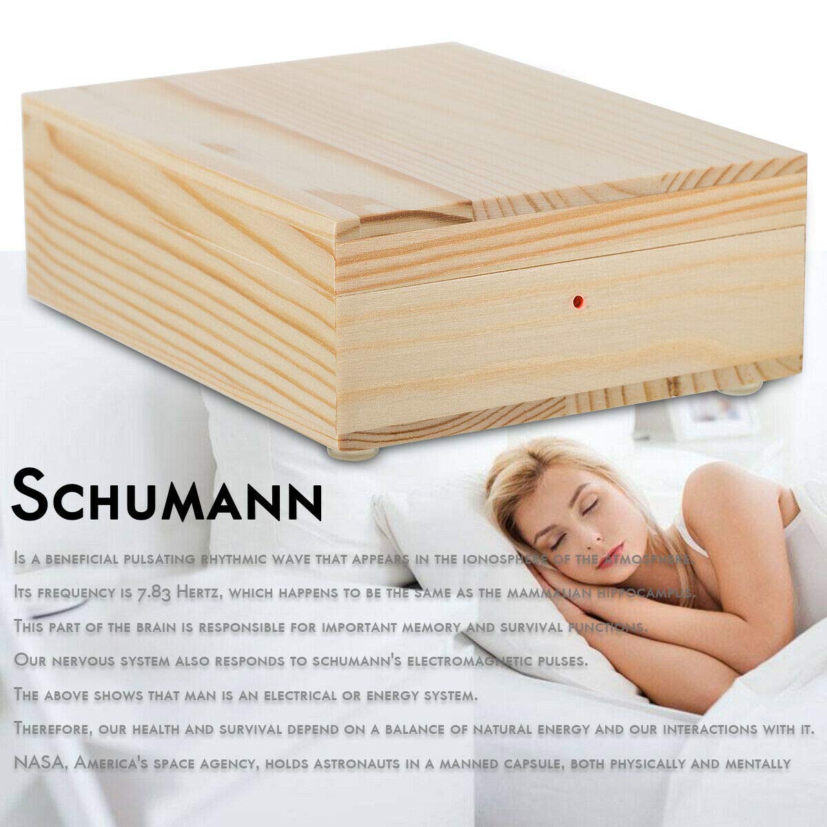Generador de pulsos de frecuencia ultrabaja Nobsound 7,83 Hz Schumann Wave, ondas de baja frecuencia y resonador para relajación profunda