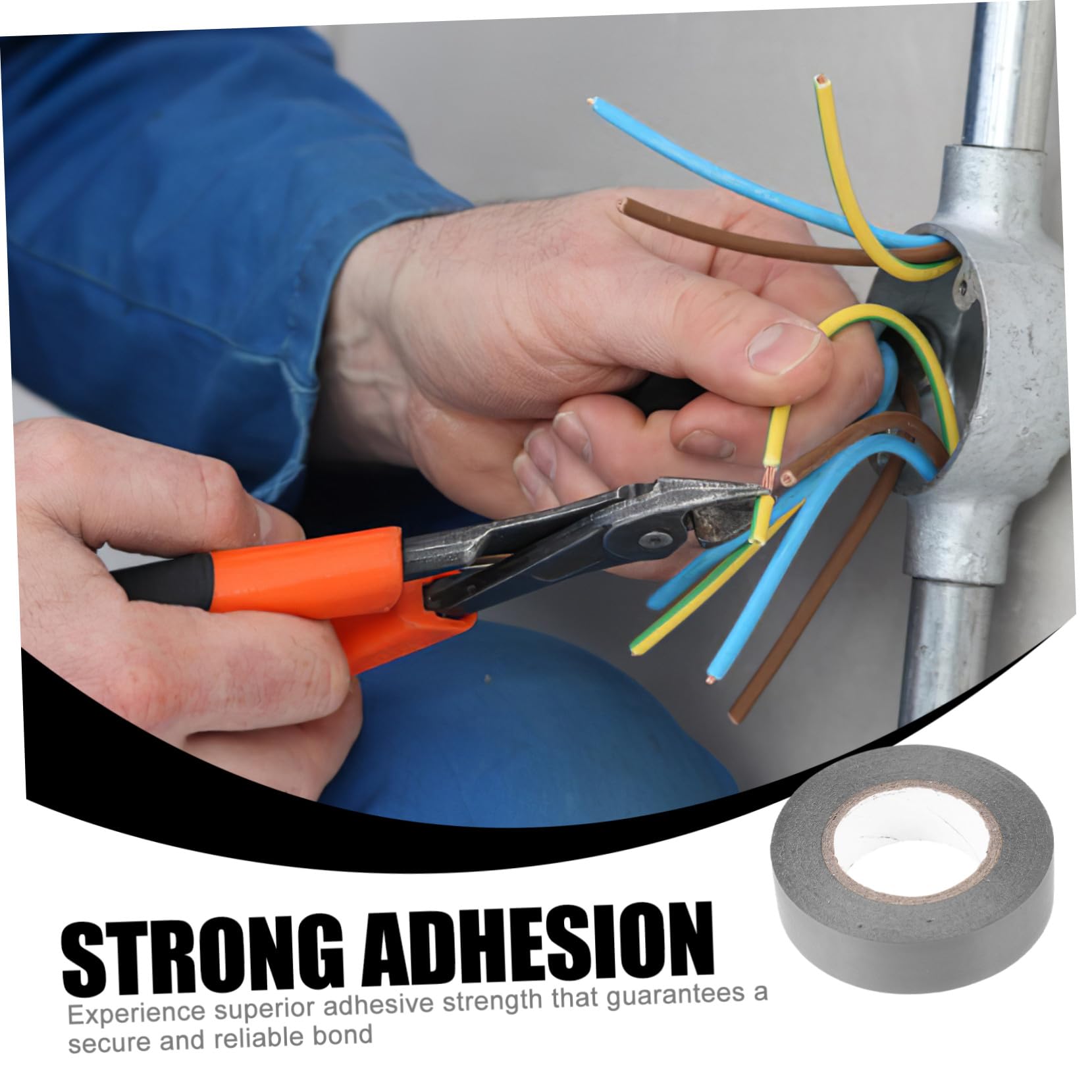 nastro isolante, 10 rotoli di qualità professionale resistenti all'umidità, al freddo e calore for la protezione dei cavi elettrici for interni ed esterni