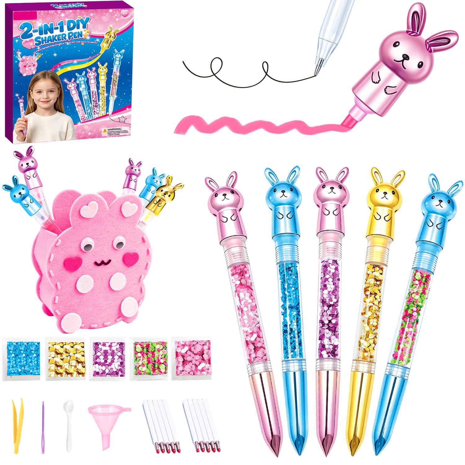 MOMUSE Pen Creator Studio, DIY Pen Making Kit with 2-in-1 Tips, Kids Crafts