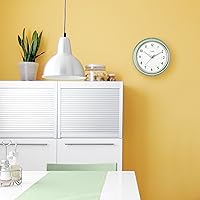 Vista 5 de La Crosse Reloj Retro Diner Light Pistachio Verde Silencioso Reloj de cuarzo de 9.5 pulgadas - 404-3024PH