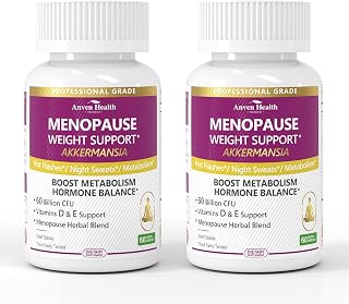 Anven Health Menopause Supplements for Women 60 Billion with Akkermansia Probiotic & Prebiotic, Vitamin D & E for Hormone Balance, Metabolism, Gut Health, Hot Flashes - Non-GMO | 120 Caps