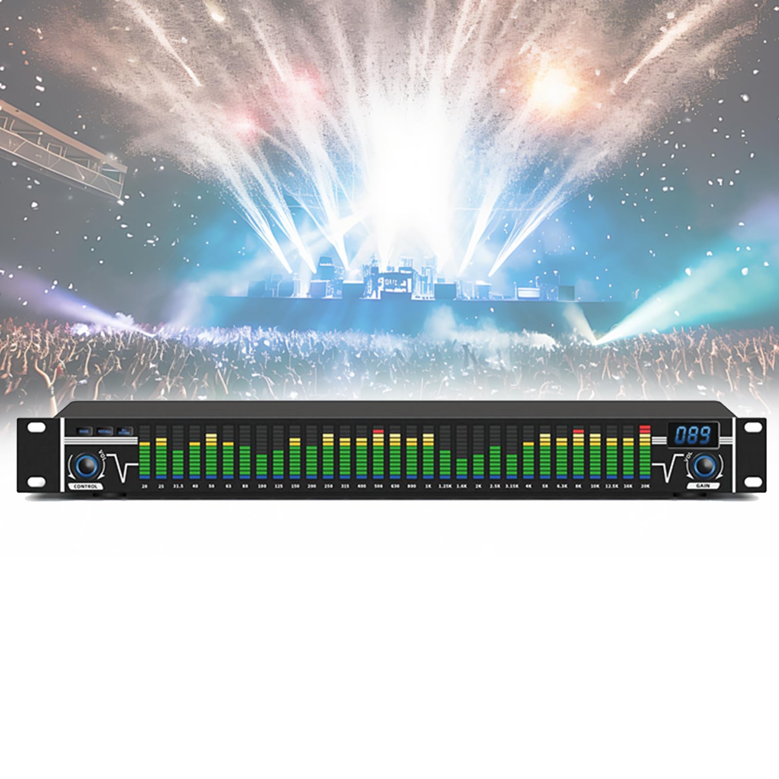 Égaliseur Graphique 31 Bandes pour Production Musicale et Home Studio Stéréo