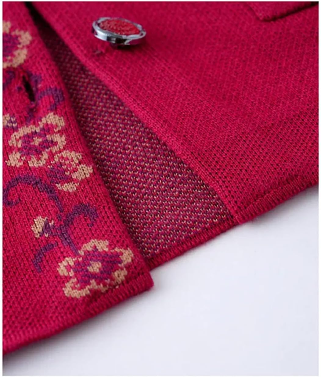 [Disimlarl] 女性ボタンプリントセーター中年母カーディガンセーター厚みのあるニットコート