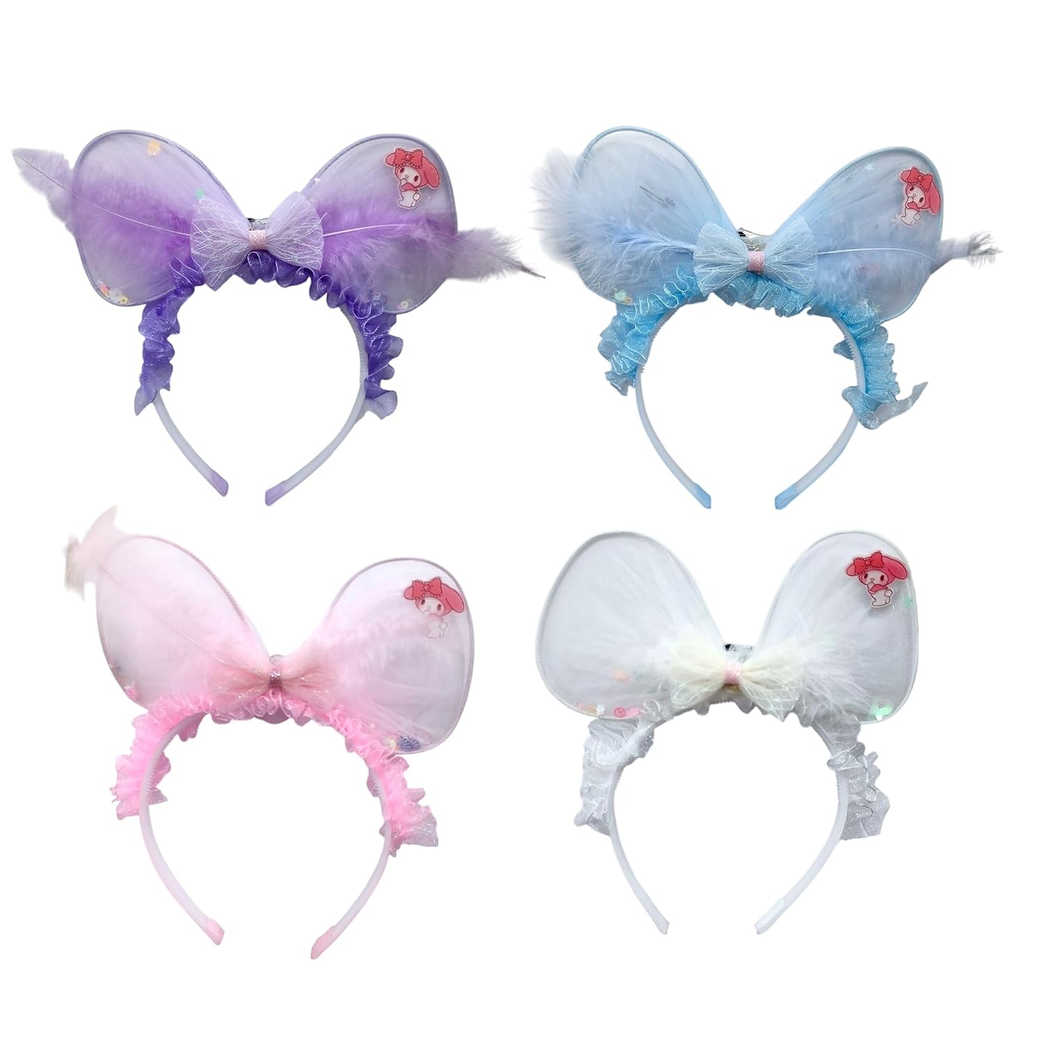 LIGHTER HOUSE Cutest MY MELODY Hair Band with LED Light for kids girl Birthday Return Gift Idea - Mix Colour, Pack of 01 Pc - Review, Price and Buying Guide