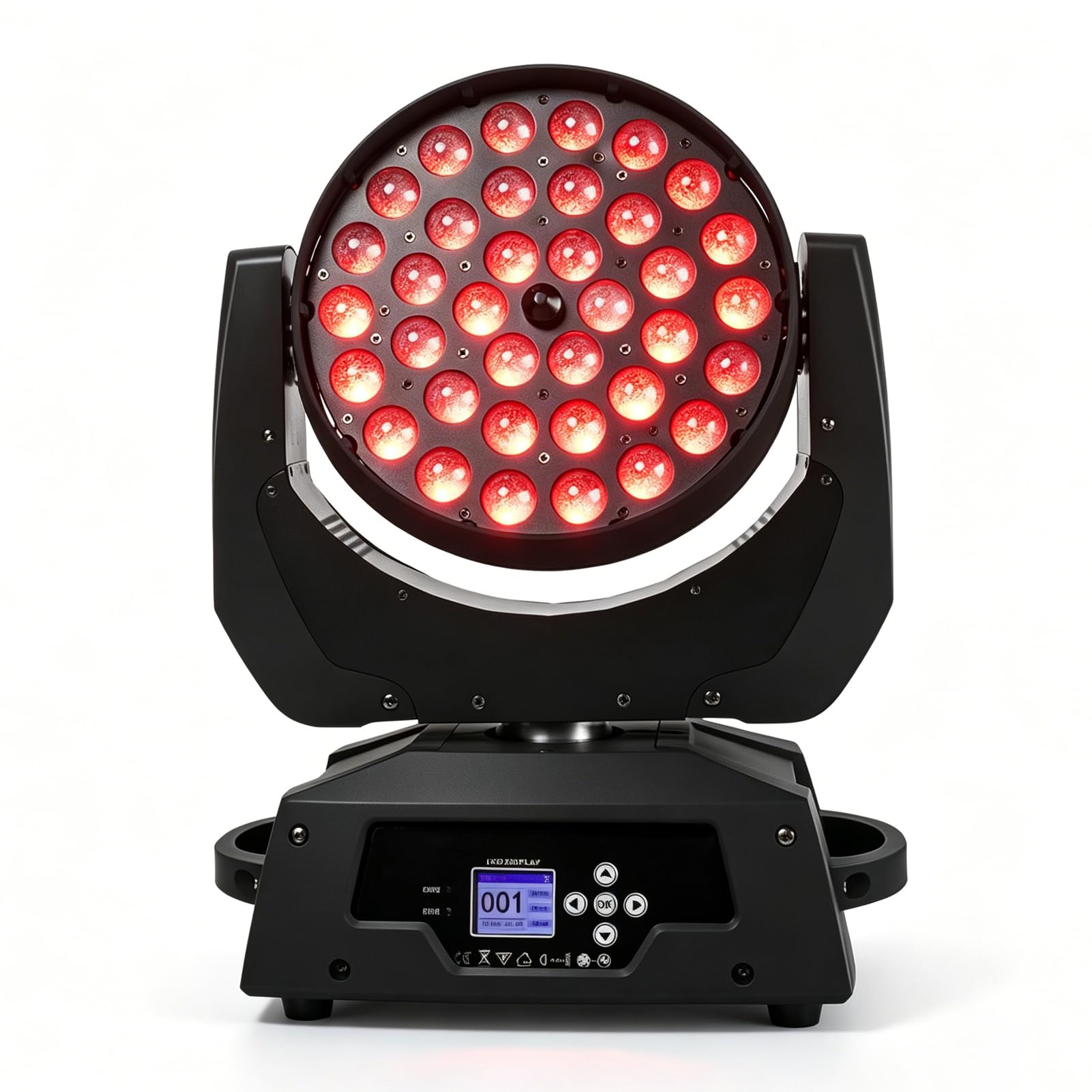 Photo 1 of SHEHDS 36x18W LED Moving Head Light, Wash Zoom Multi-Color Effects RGBWA DMX Control Moving Head Dj Light, for DJ, Stage, Night Club, Wedding