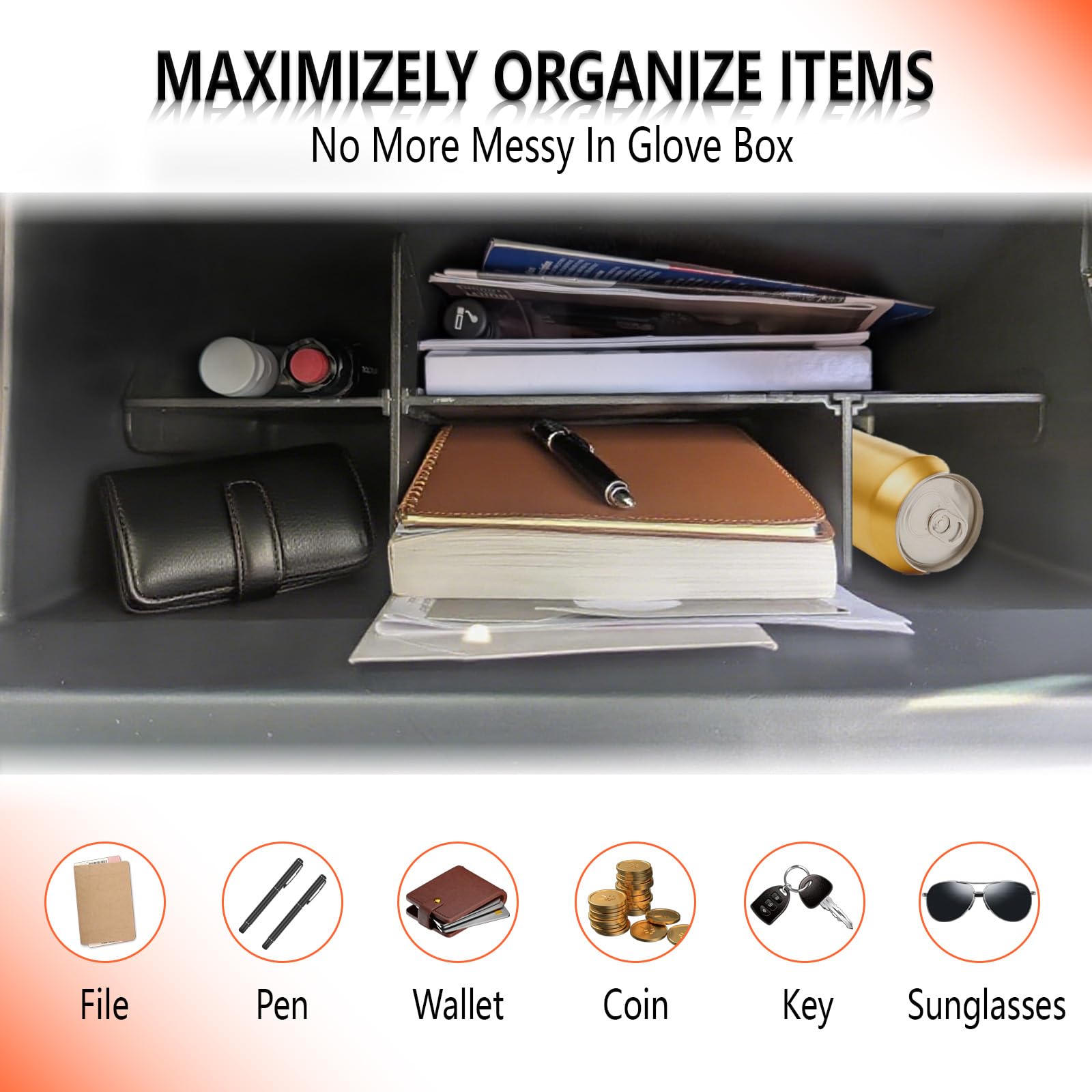 Amazon.com: Upgrade Glove Box Dividers Organizer for Ford Bronco