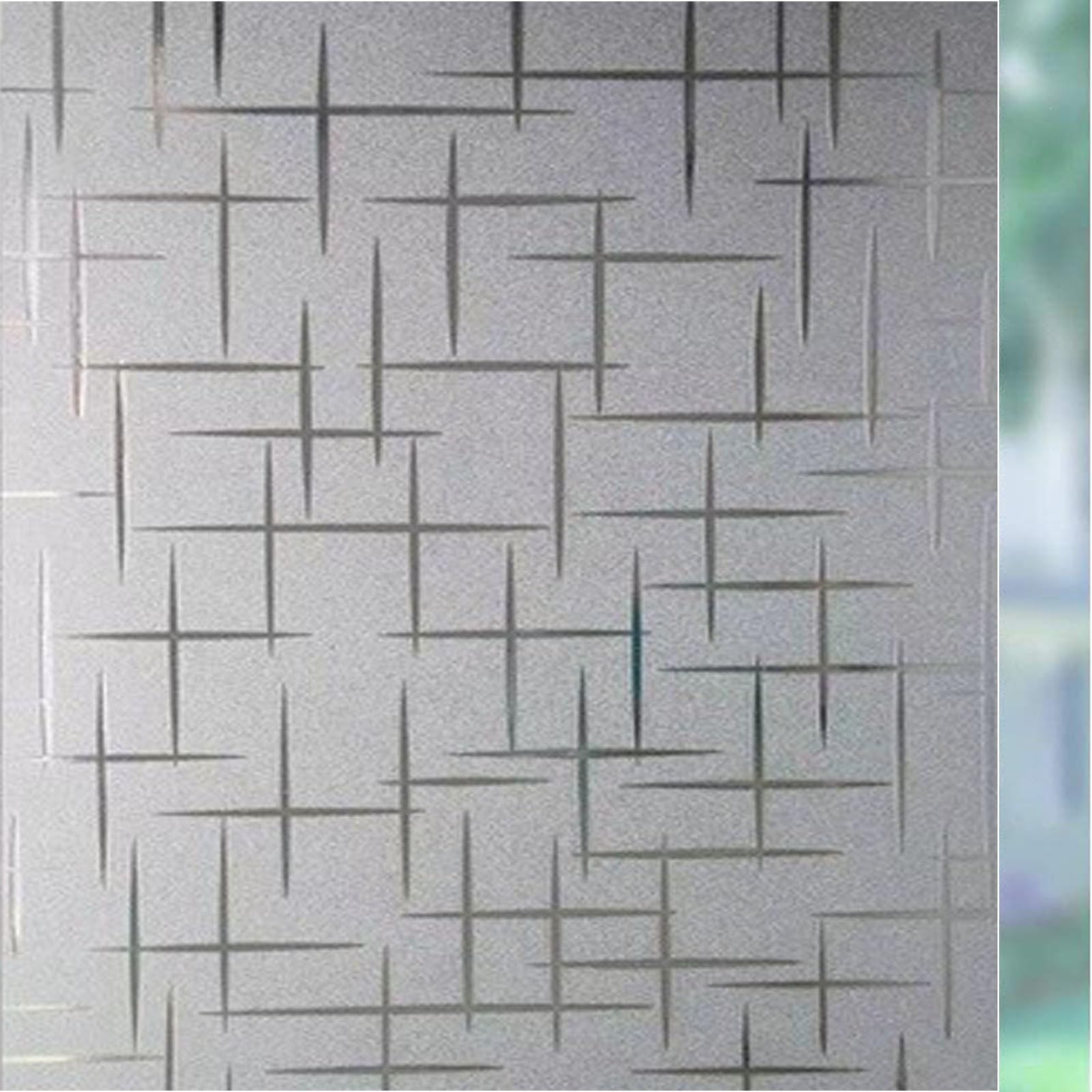 Yuanwan Star Window Film Privacy Film 50 X 100 Cm(20 X 39Inch) Opaque Anti Uv Light Blocking Privacy Frosted Glass Window Film Sun Protection Film For Home,