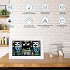 Estación meteorológica inalámbrica para interiores y exteriores, termómetro inalámbrico con sensor remoto, pantalla a color con pronóstico digital, humedad, reloj atómico y presión de aire para el hogar 5