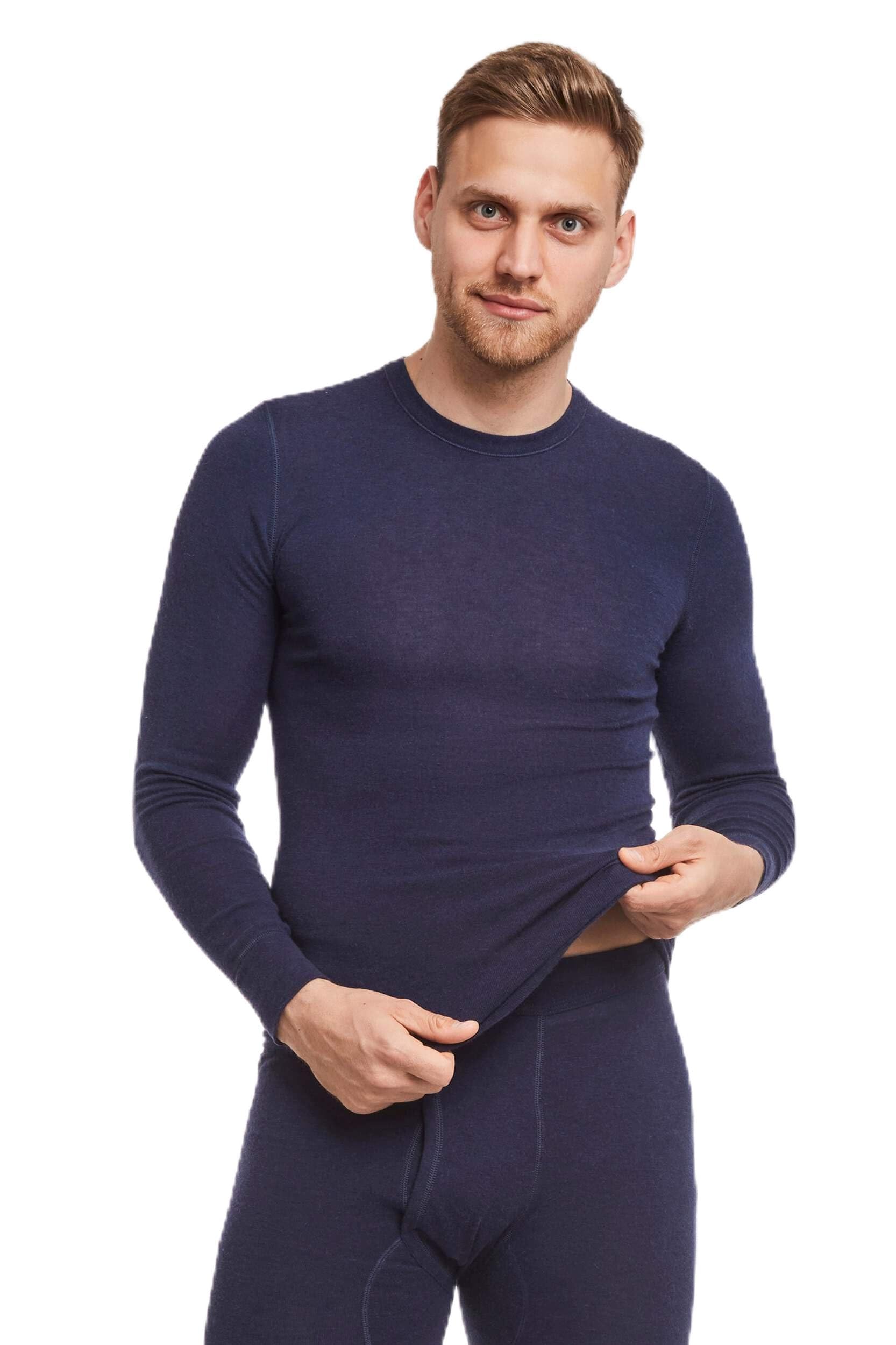 Medima Camisa de manga larga para hombre - Angora 20