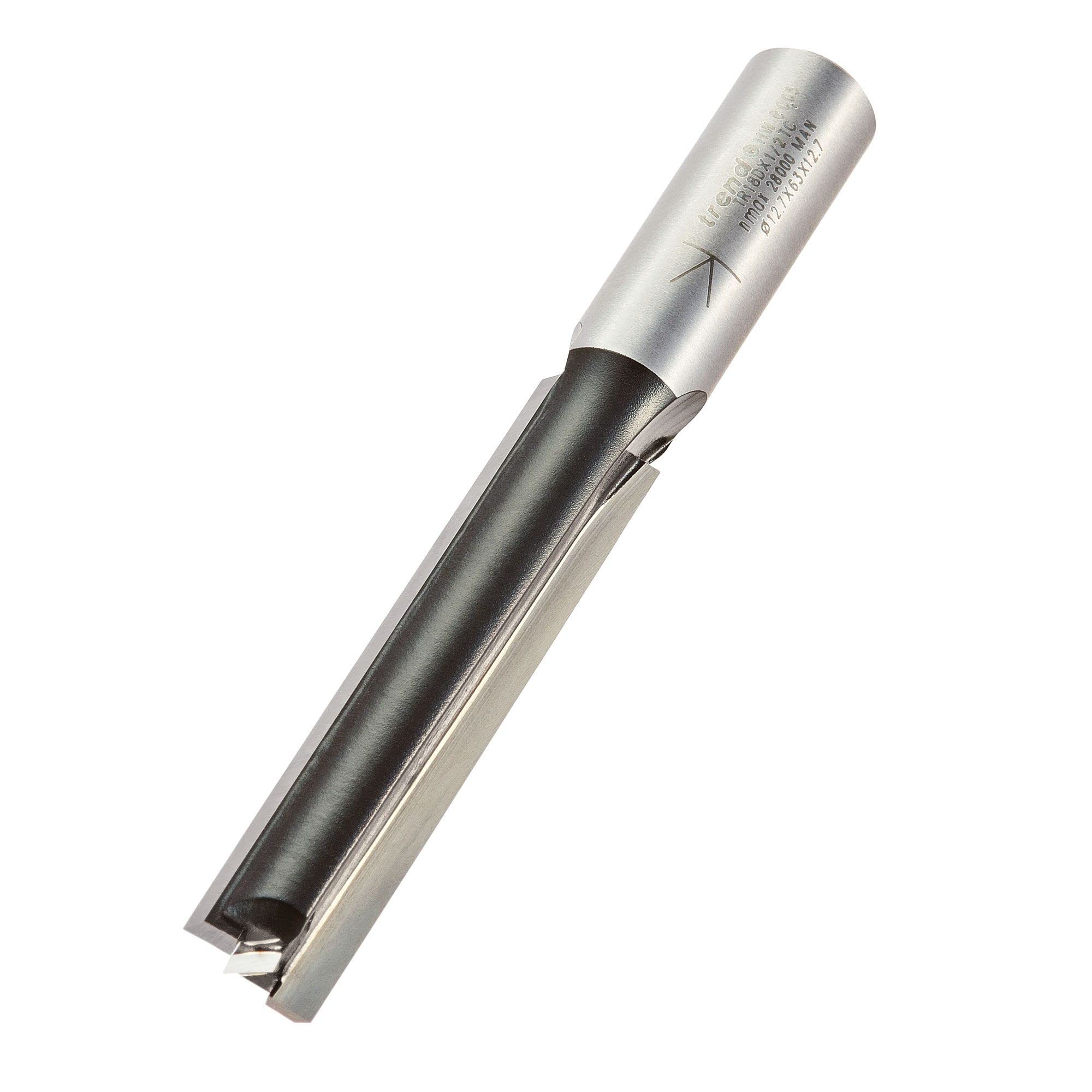 New Trend Tr18dx1/2Tc Tr18d X 1/2 Tct Two Flute Cutter Long Shank 12.7 X 63Mm Tretr18d12tc