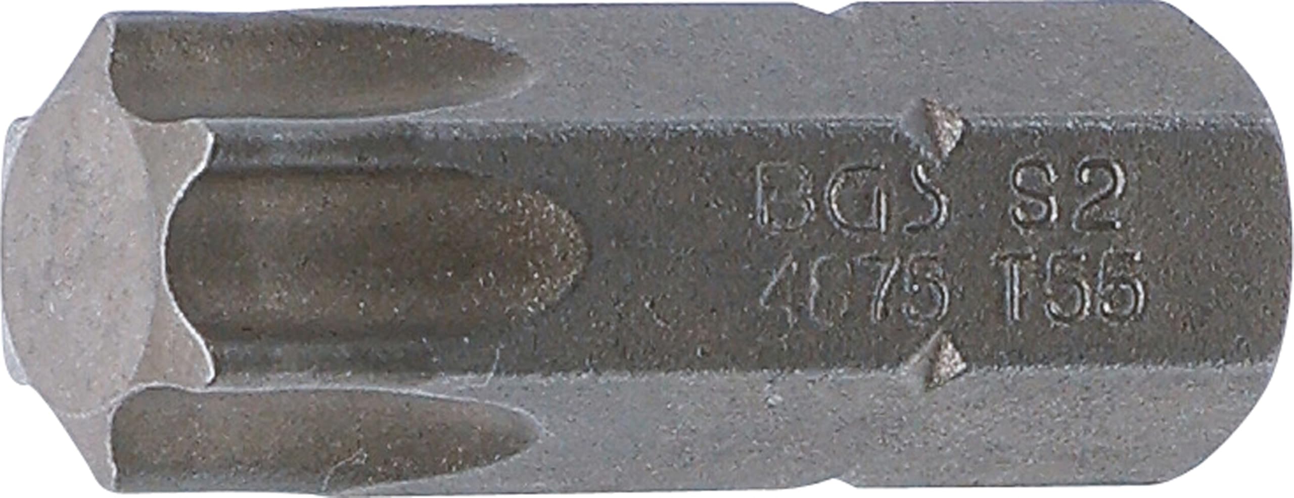 BGS 4875 | Bit | Länge 30 mm | Antrieb Außensechskant 10 mm (3/8") | T-Profil (für Torx) T55