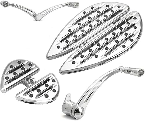 Para Harley davidson Chormed Corte de borde profundo del conductor del pasajero de los pisos de la parte trasera del dedo del freno del talón