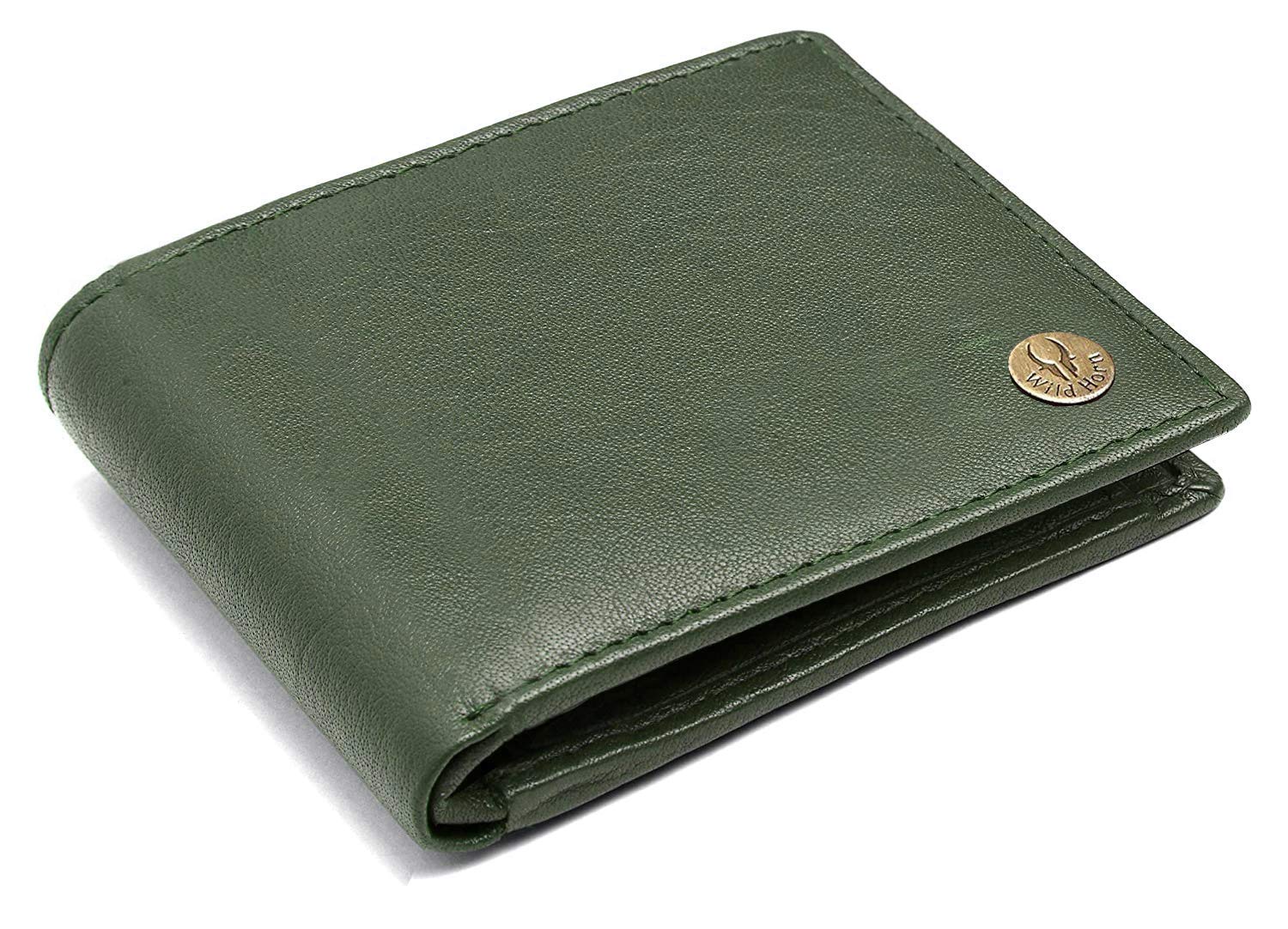 WildHorn Men's Leather Premium Wallet (Green)