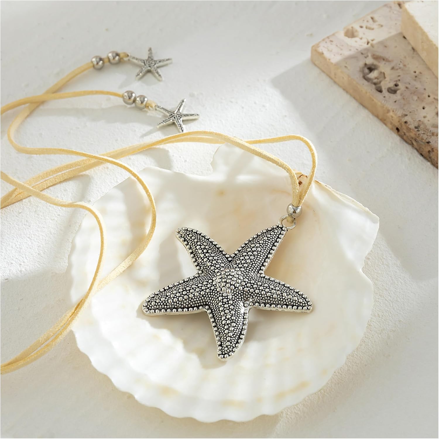 Bohemian Starfish Choker Necklace Beach Jewelry for Women Retro Large Starfish Pendant Necklace Summer Beach Accessories - Image 3