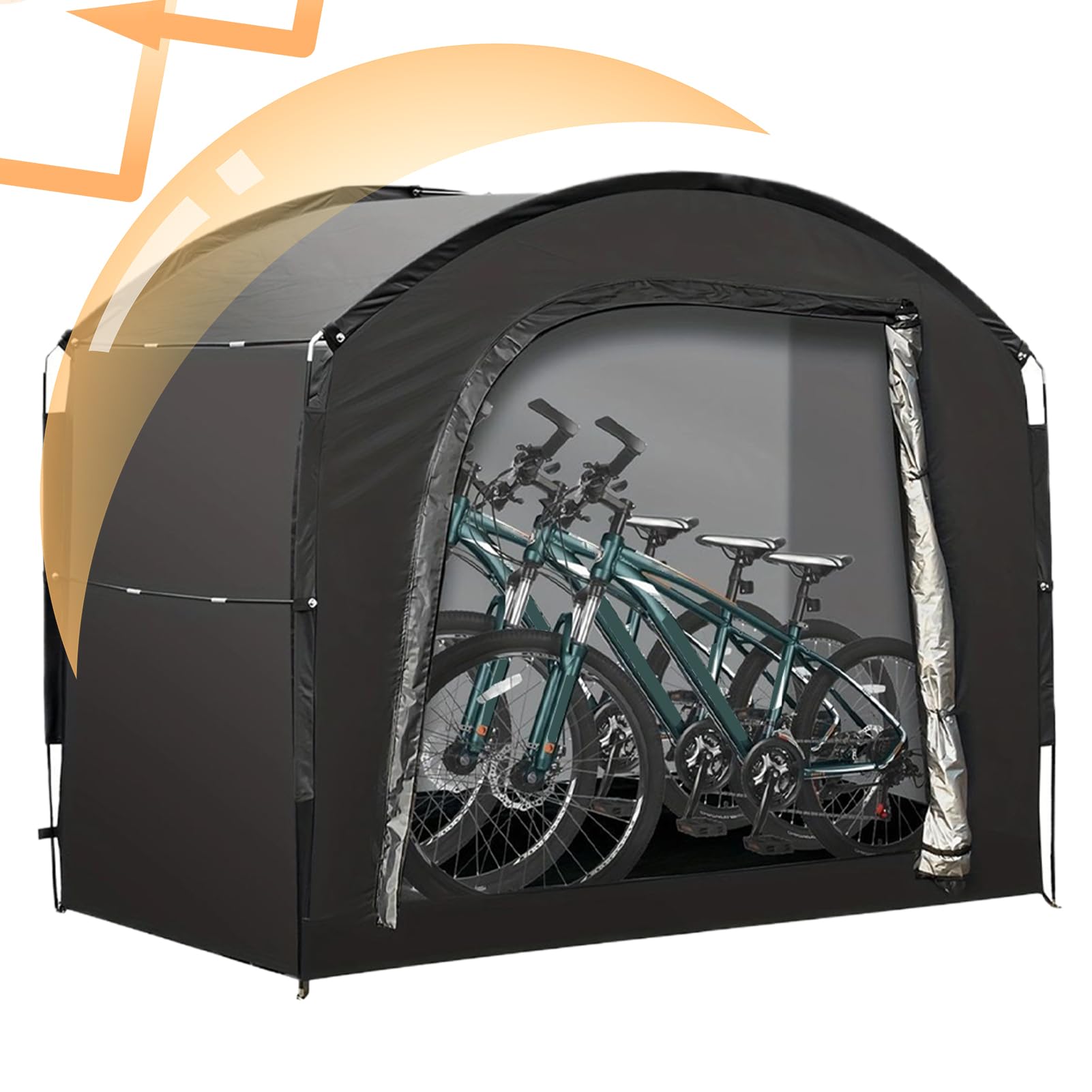 Namiot Do Przechowywania Rowerów Organizer Z Tkaniny Oxford Do | Oddychające Akcesorium Organizator Do Sprzętu Campingowego, Basenowego, Motocykli I Kosiarek