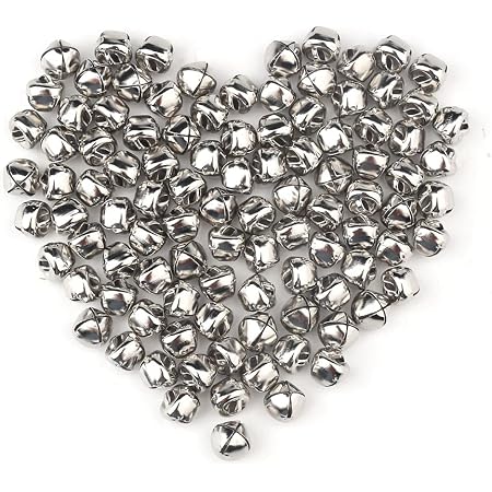 Cloches de Jingle en cuivre plaqué Or/Argent 6-25mm, pendentifs Suspendus, Ornements de noël, décorations de fête, Accessoire Artisanal DIY