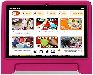 Best kids tablets reviewed, 10.1-inch Android 13 Kids Tablet - Pink