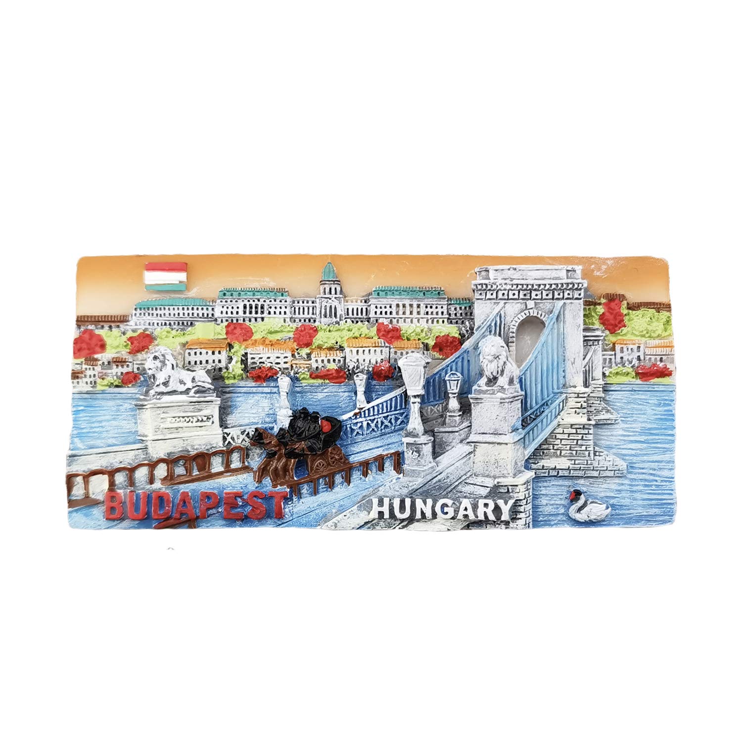 Calendario Magnetico 3D Budapest Ungheria - Magnete Da Frigorifero Souvenir Fatto A Mano, Decorazione Casa E Cucina, Regalo Di Viaggio