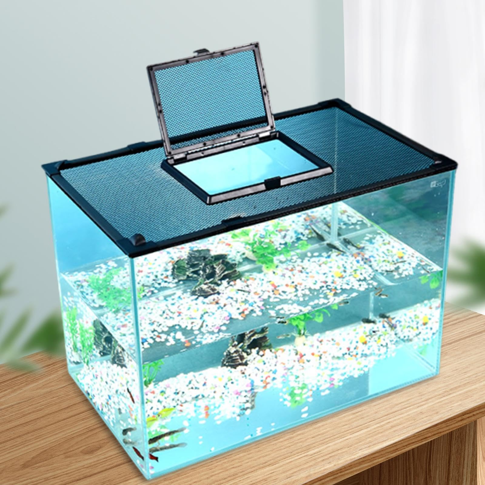 Amazon | Cuticate 水槽の蓋 水槽の蓋 設備 メッシュ