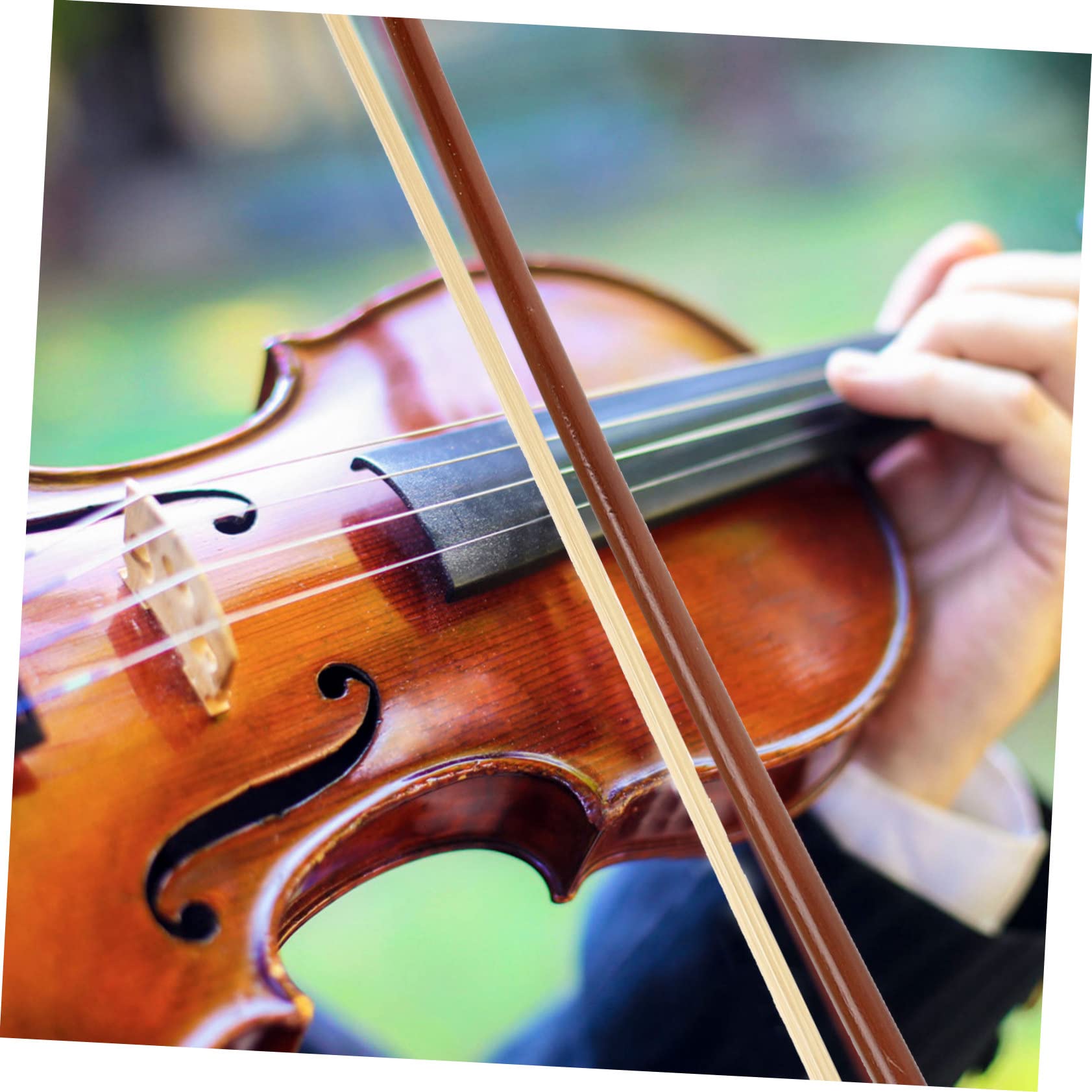 TOYANDONA 4pezzi Violin Bow Per Principianti Legno Con Coda Di Cavallo Naturale Per Pratica e Performance Strumento Musicale Di Qualità Per Studenti