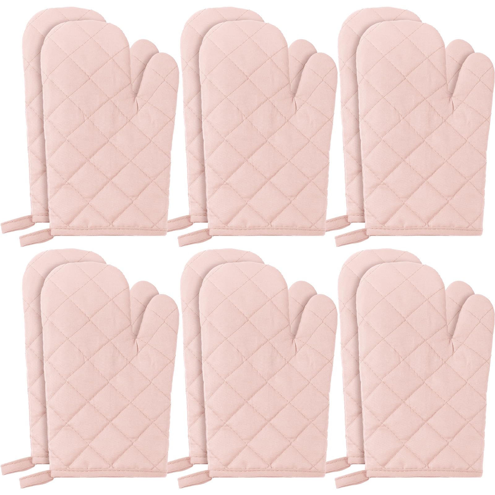 Gants de cuisine isolants et épais en coton matelassé de 27,9 cm de long