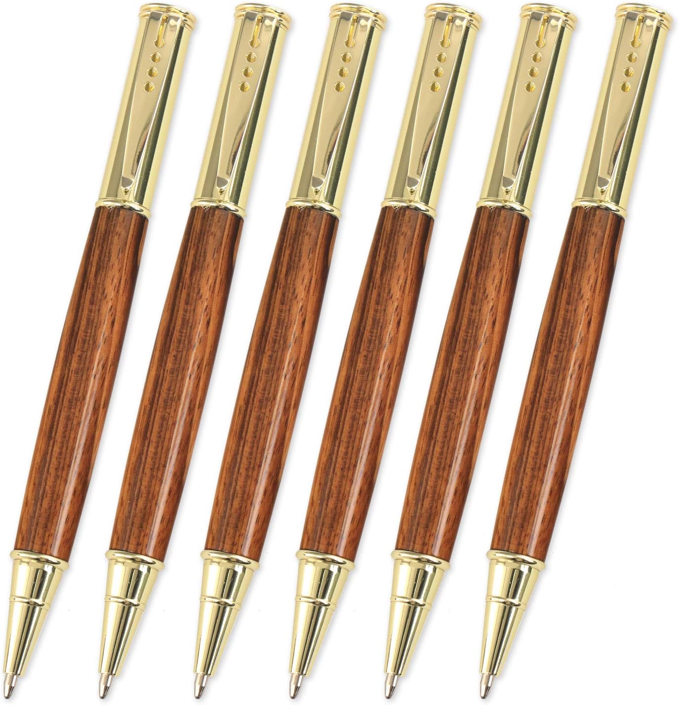 Legacy Woodturning, Wordsmith Pen Kit - Gold, 6 Pack