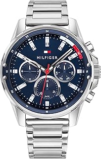 Tommy Hilfiger Analogue Multifunction Quartz Watch for Men with Stainless Steel Bracelet