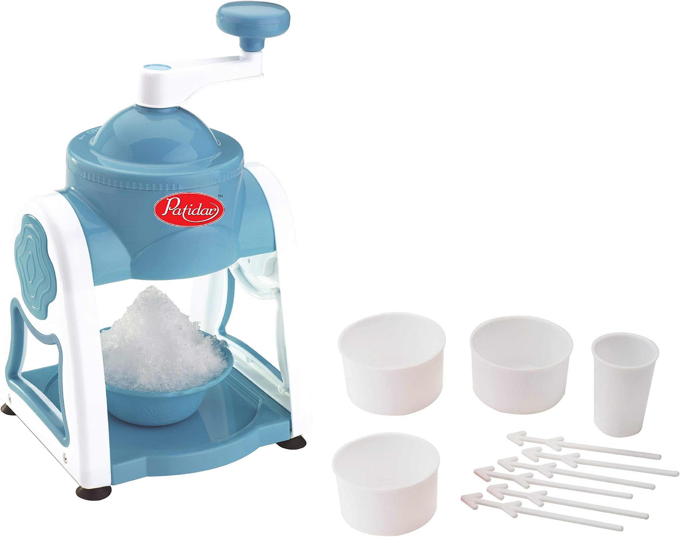 Patidar Portable Razor Sharp Ice Gola Slush/Crusher Maker (Blue)