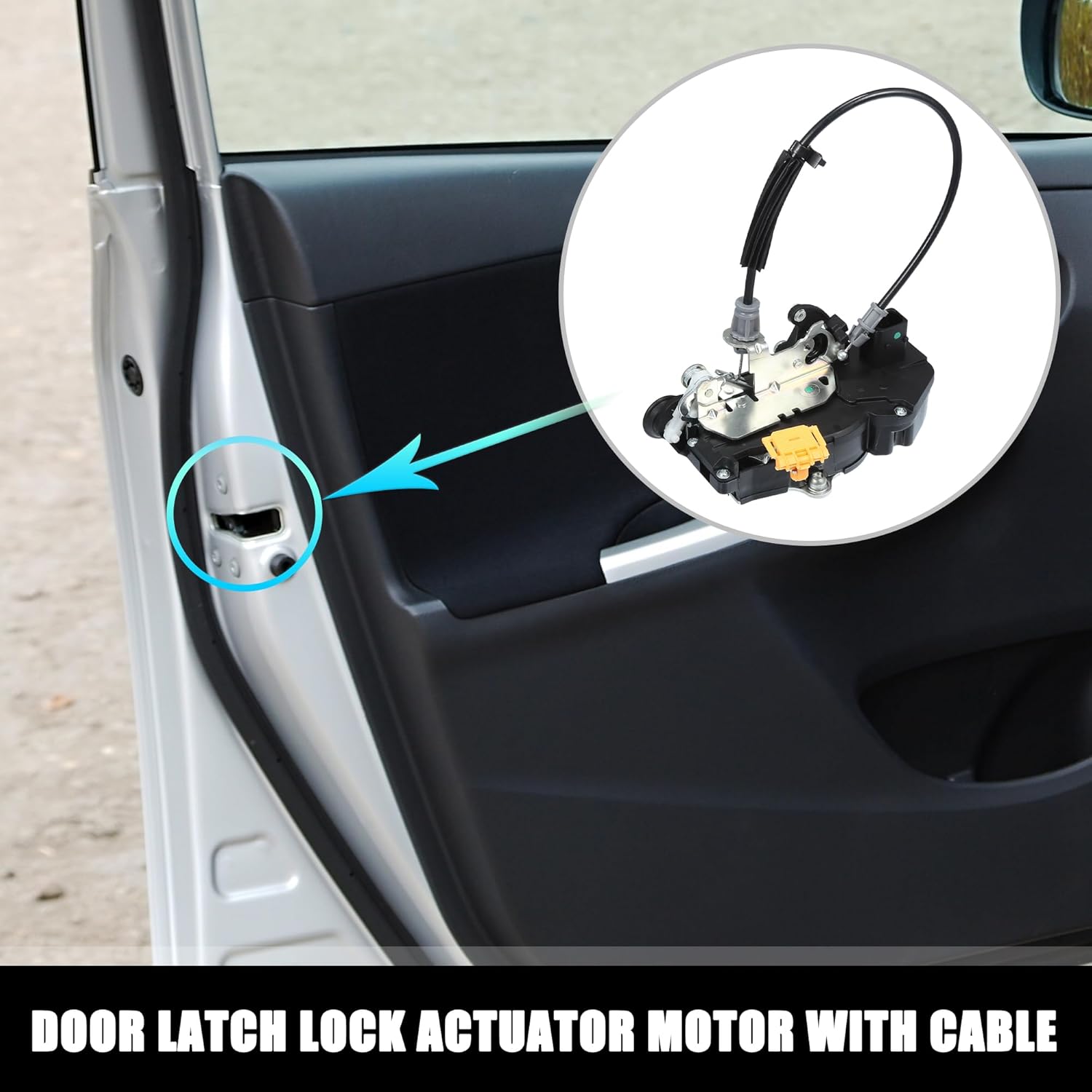 uxcell Rear Left Side Power Door Lock Actuator Motor with Cable for GMC Sierra 1500 2007-2013 for Chevrolet Silverado 1500 2007-2013