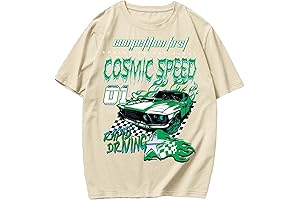 Men's Green and White Graphic Tee
