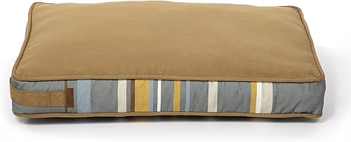 Miniatura 5 de Bark and Slumber Gracie - Tumbona pequeña de poliéster con diseño de rayas grises