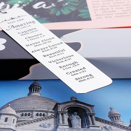 Miniatura 3 de Marcapáginas de bautismo, regalos para adolescentes, regalos de primera comunión para niñas, cesta de Pascua esencial para mujeres, regalo de