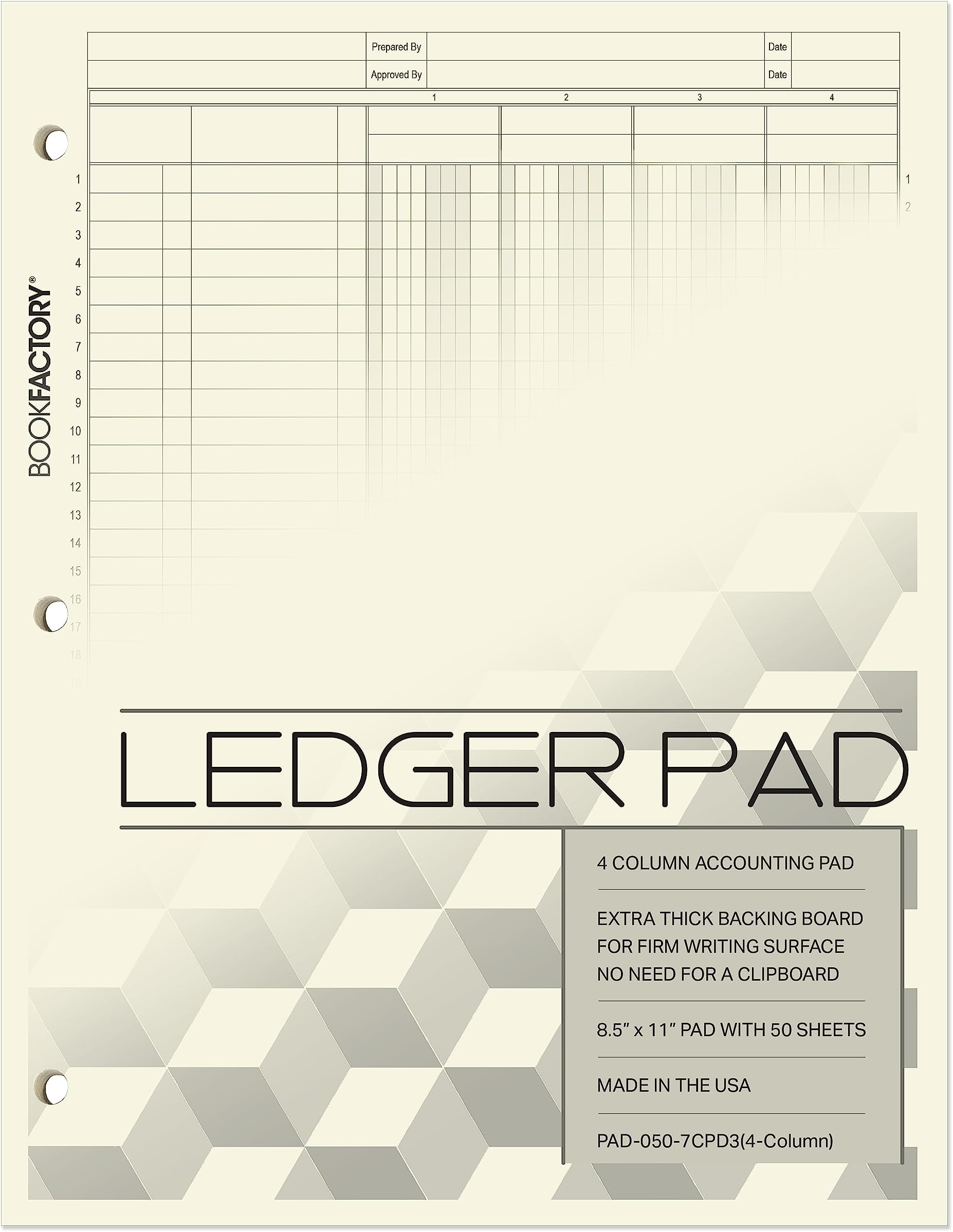 Wilson Jones Columnar Pad, ColumnWrite, 81/2" x 11", 5