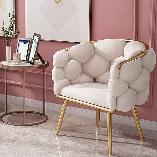 Miniatura 2 de Silla decorativa de terciopelo de lujo, silla de oficina tapizada de terciopelo, silla de terciopelo copetudo, silla de tocador con respaldo y patas