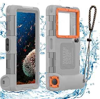 Universal Smartphone Tauchen Abdeckung IPX8 Wasserdichte Handyhülle zum Schwimmen Unter Wasser Hülle für iPhone 17 15 14 13 11 Samsung S26 S21 Huawei Google OnePlus Xiaomi Redmi LG (2.Generation Grau)