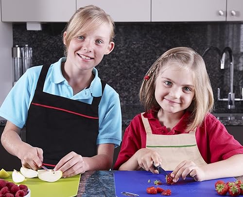Miniatura 2 de Delantal para niños y parrillas de cocina, jardinería, hornear, delantal de arte infantil, ajustable, con bolsillo