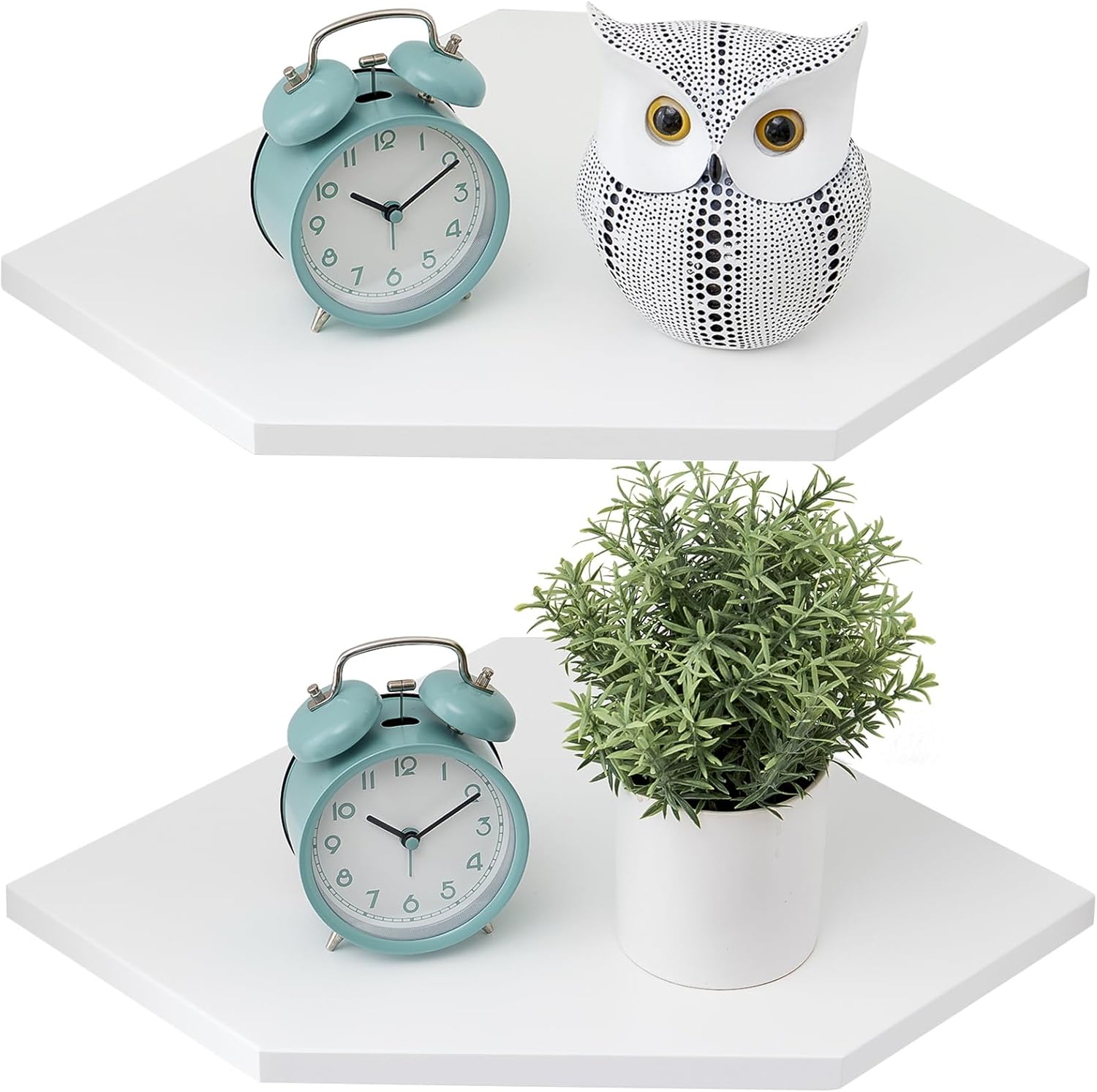 Mensole Galleggianti Bianche - Set Di 2 Per Parete, Ideali Per Libri - Foto 13