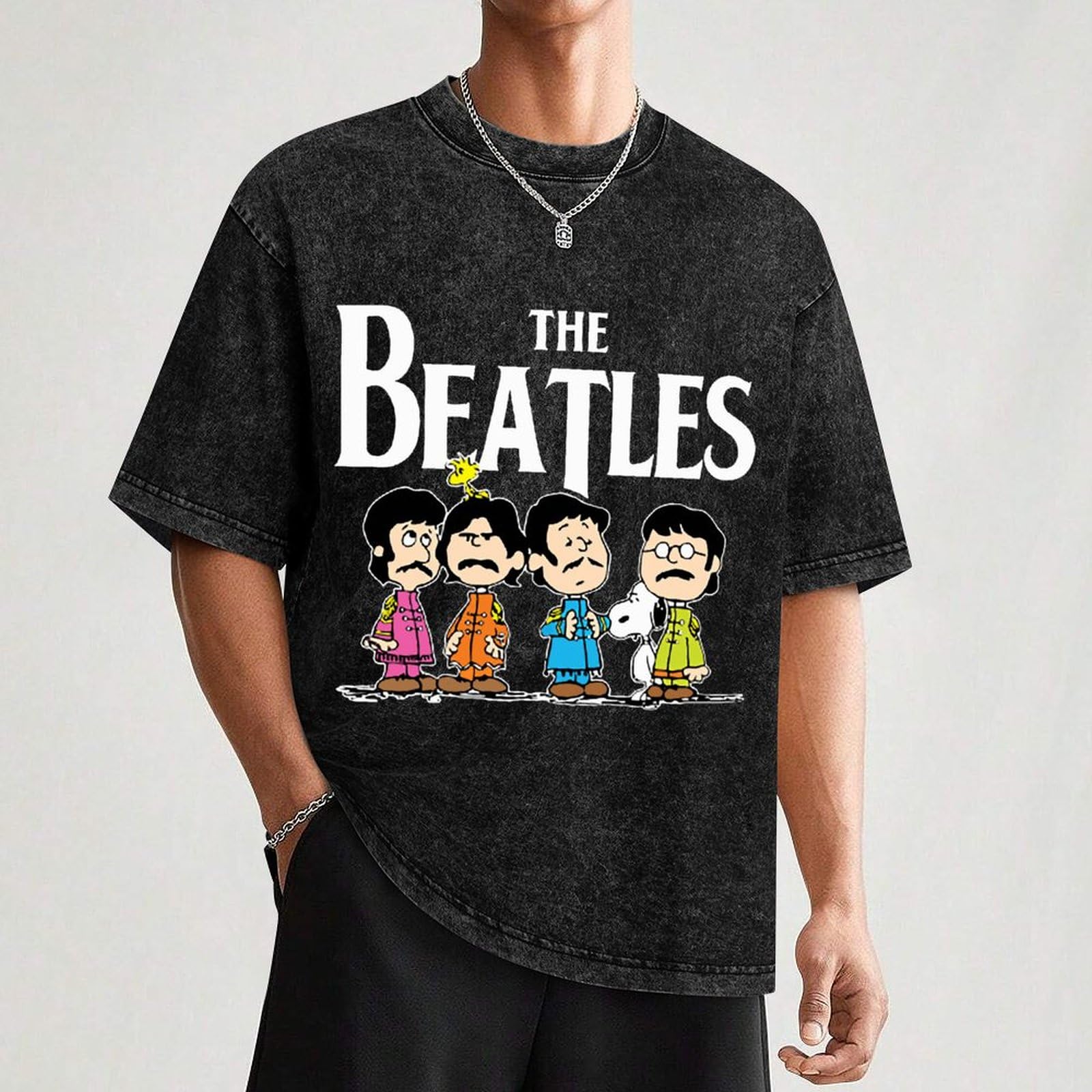 Amazon.co.jp: ピーナッツ スヌーピー Tシャツ メンズ 半袖 綿 大きい 