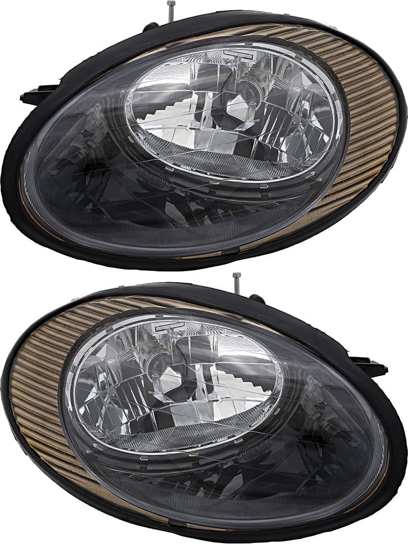 For Ford Taurus Headlight 1998 1999 Driver and Passenger Side Headlamp Assembly Replacement