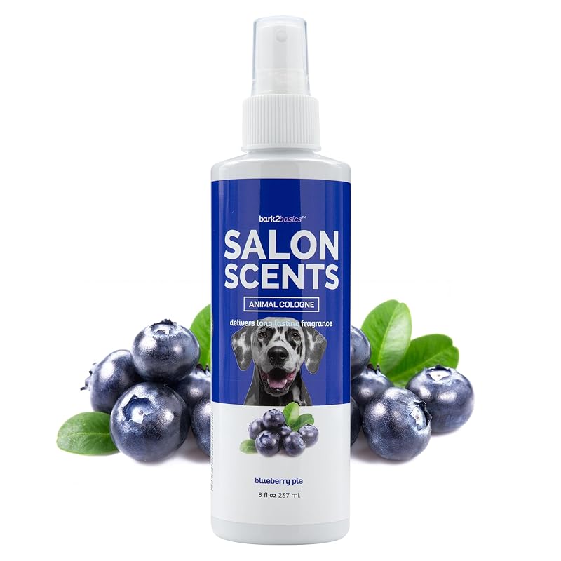 Colônia para Cães Bark2Basics Salon Scents com fragrância Blueberry Pie, 240 mL