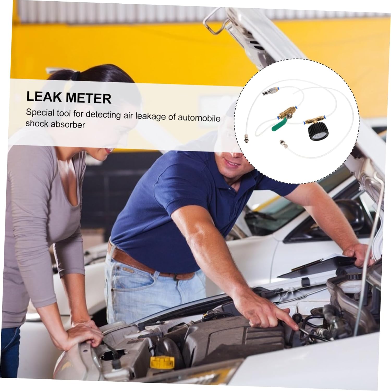 Automotive Air Vibration Absorber Leak Detector Car Repair Tool Leak Detection Gauge