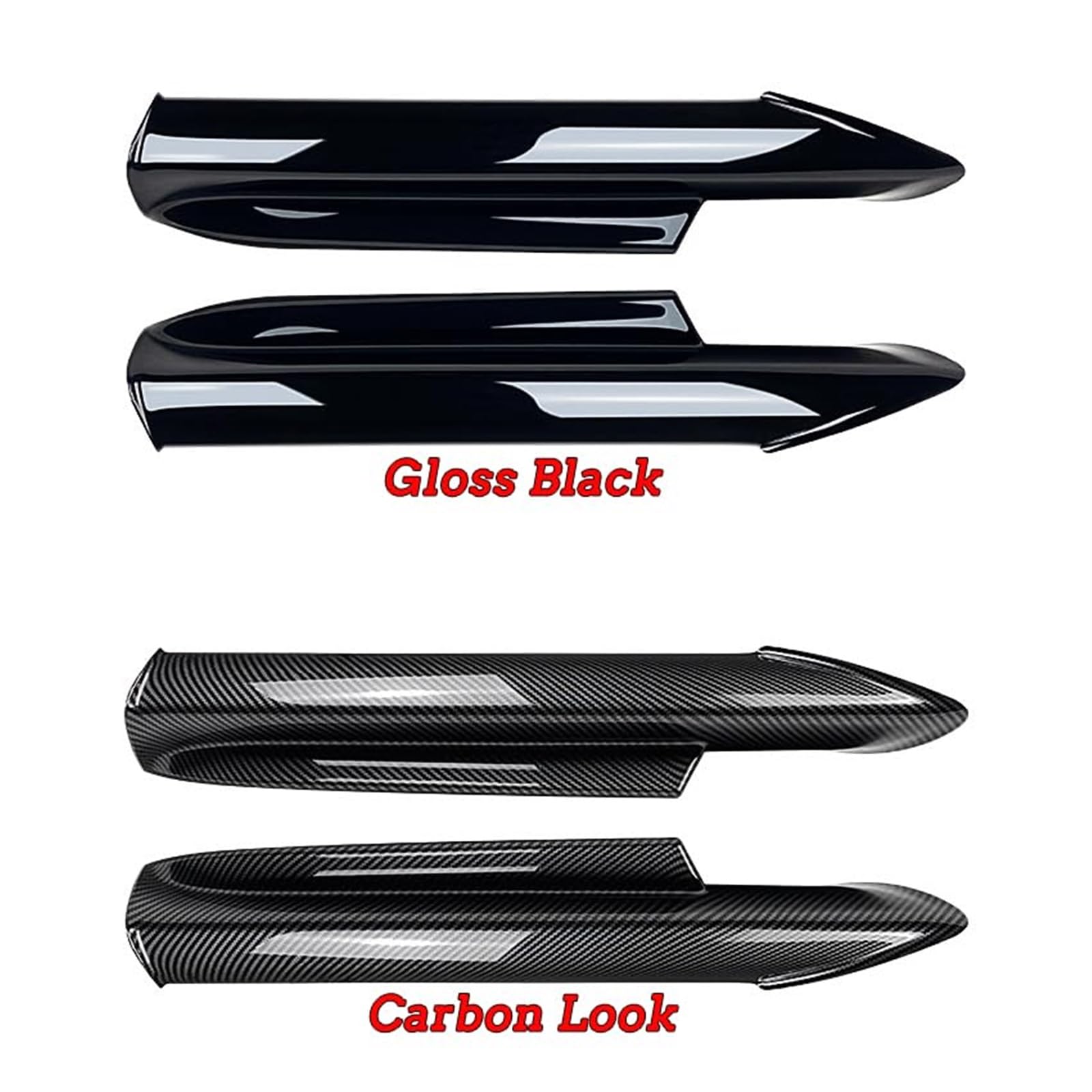 Zestaw zderzaka przedniego Spoiler Splitter Canard Lip Splitter zderzaka, dla, serii 3 E90 E91 M-Tech 2005-2008 Akcesoria samochodowe Przednie spoilery Przedni spoiler(BLACK Gloss Black Lip)