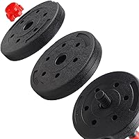 Vista 2 de Adjustable Dumbbell Set, 40lbs Free Weights with Connector, Convertible Dumbbell Barbell Push-up Stand Set, 3 in 1 Home Gym Fitness Weight Set for