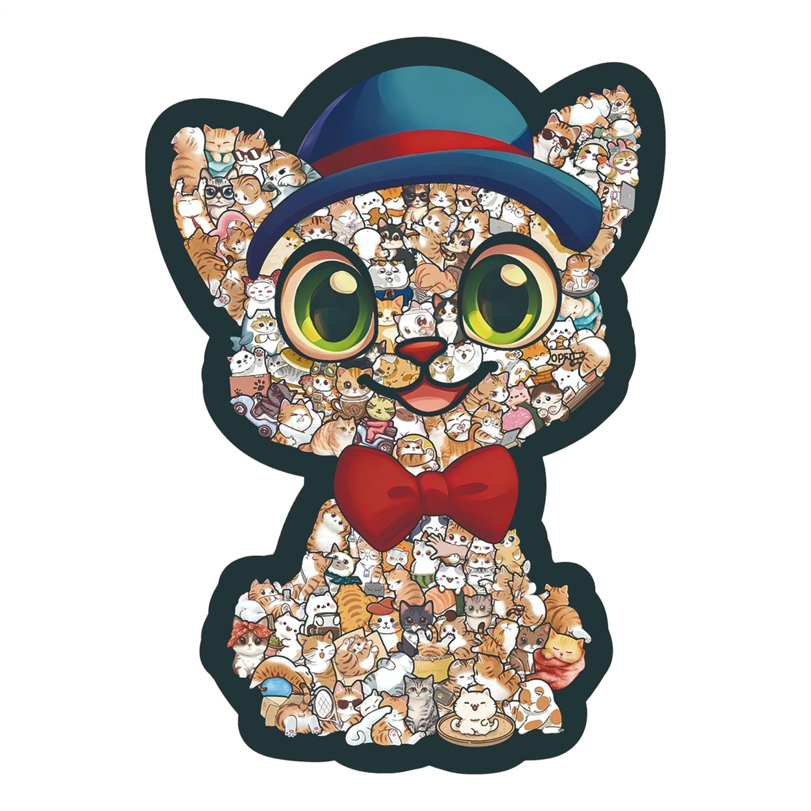 Puzles de gato para adultos, el regalo ideal en madera con forma animal 8