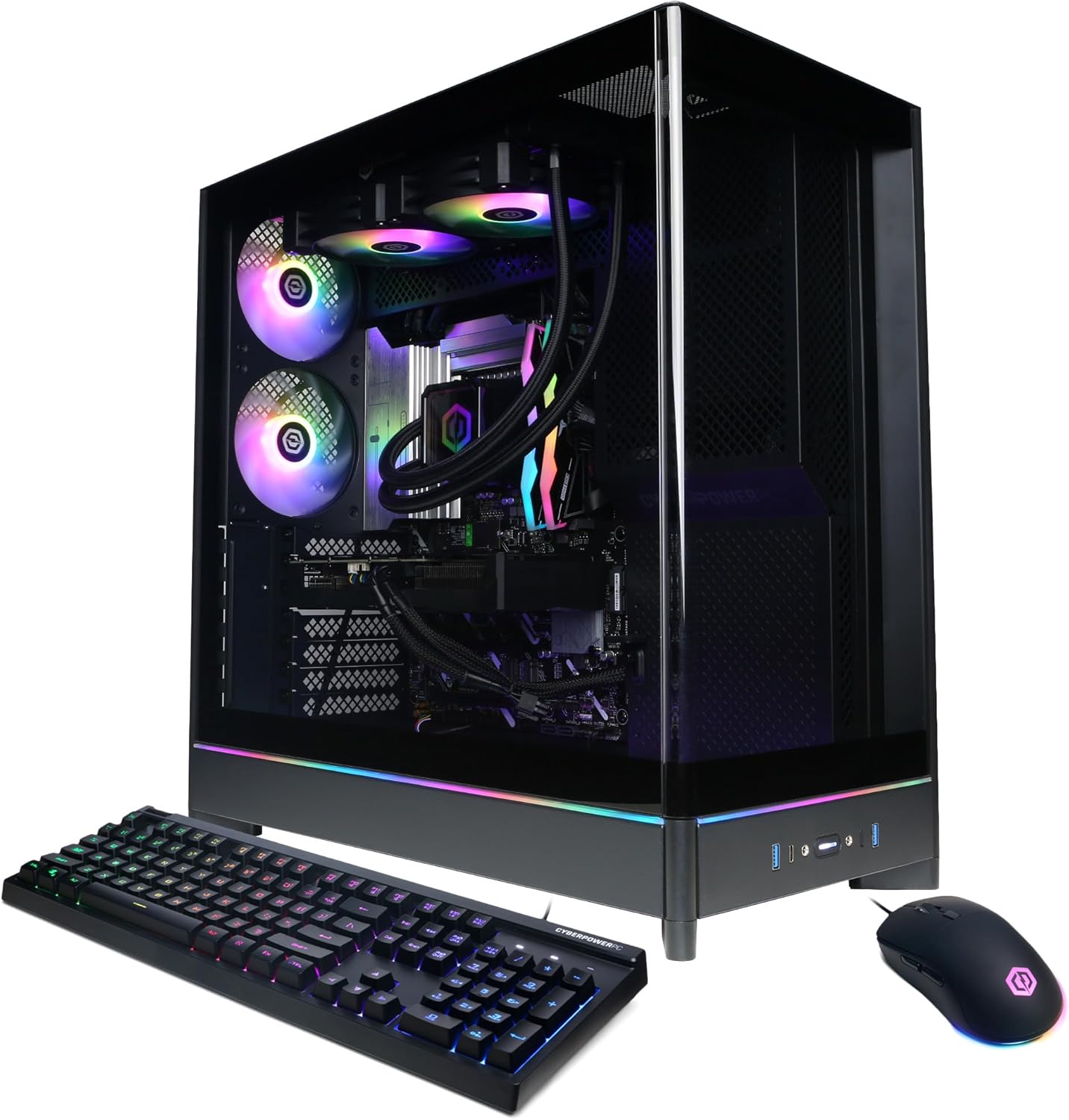 CyberPowerPC Gamer Supreme Gaming PC, AMD Ryzen 7 7800X3D 4.2GHz, Radeon RX 9070 16GB, 32GB DDR5, 1TB PCIe 4.0 SSD, WiFi Ready & Windows 11 Home (SLC9100A2)