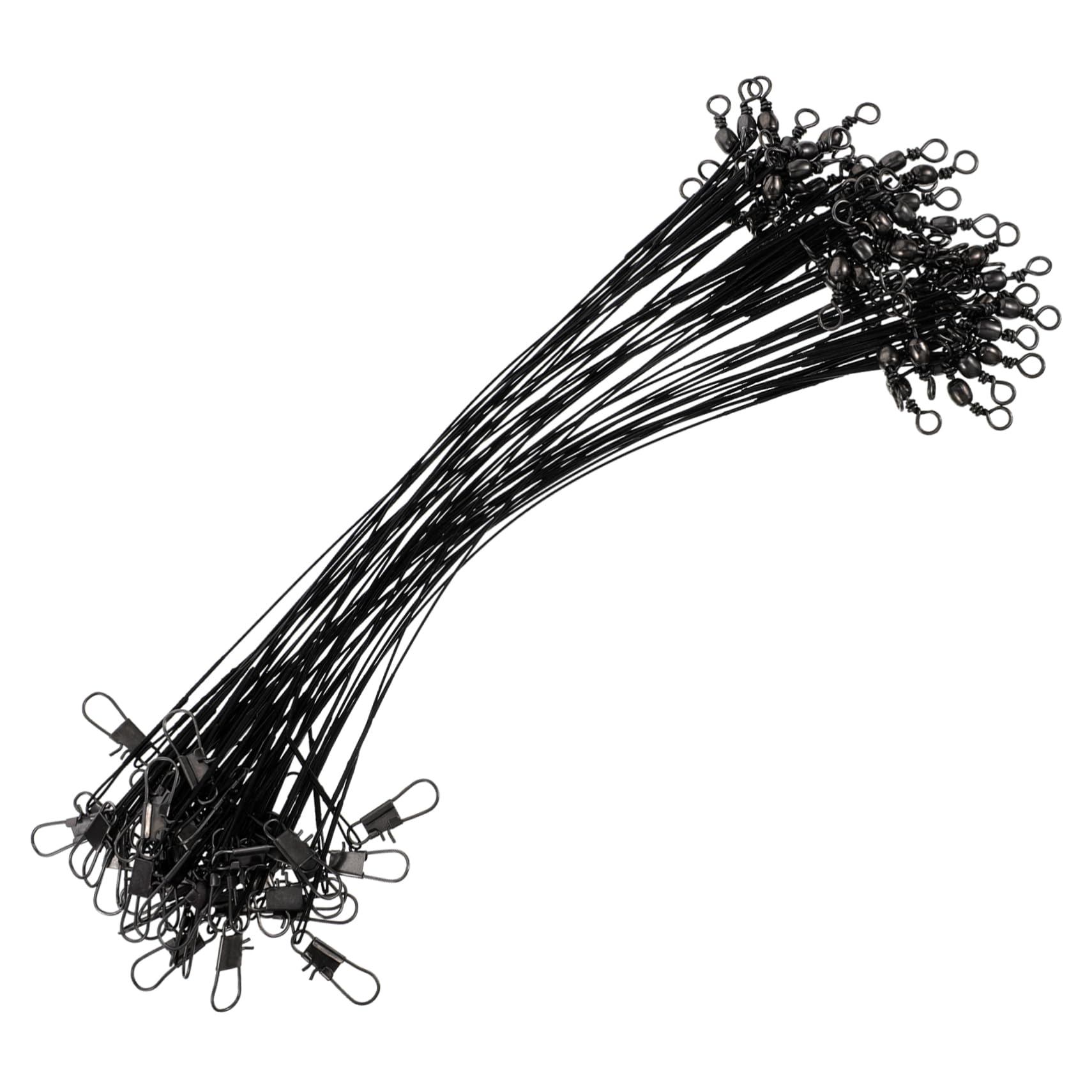 Gogogmee Sturdy Fishing Leaders Flexible Steel Wire with Swivels for Rigging Tackle Fishing Line for Reliable Performance