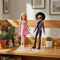 Vista 5 de 10 soportes de exhibición ajustables para muñecas, soporte de figura de acción, accesorios de muñecas de juguete, soporte de plástico transparente