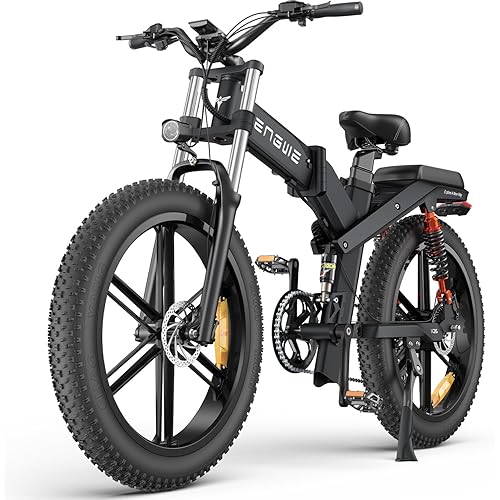 ENGWE X26 Fat Tire Electric Bike, 1200W(Peak) Motor Ebike for Adults,95 Miles 31MPH 26'' Mountain Ebike，48V19.2A(29.2Ah-Dual Battery Option),All Terrain