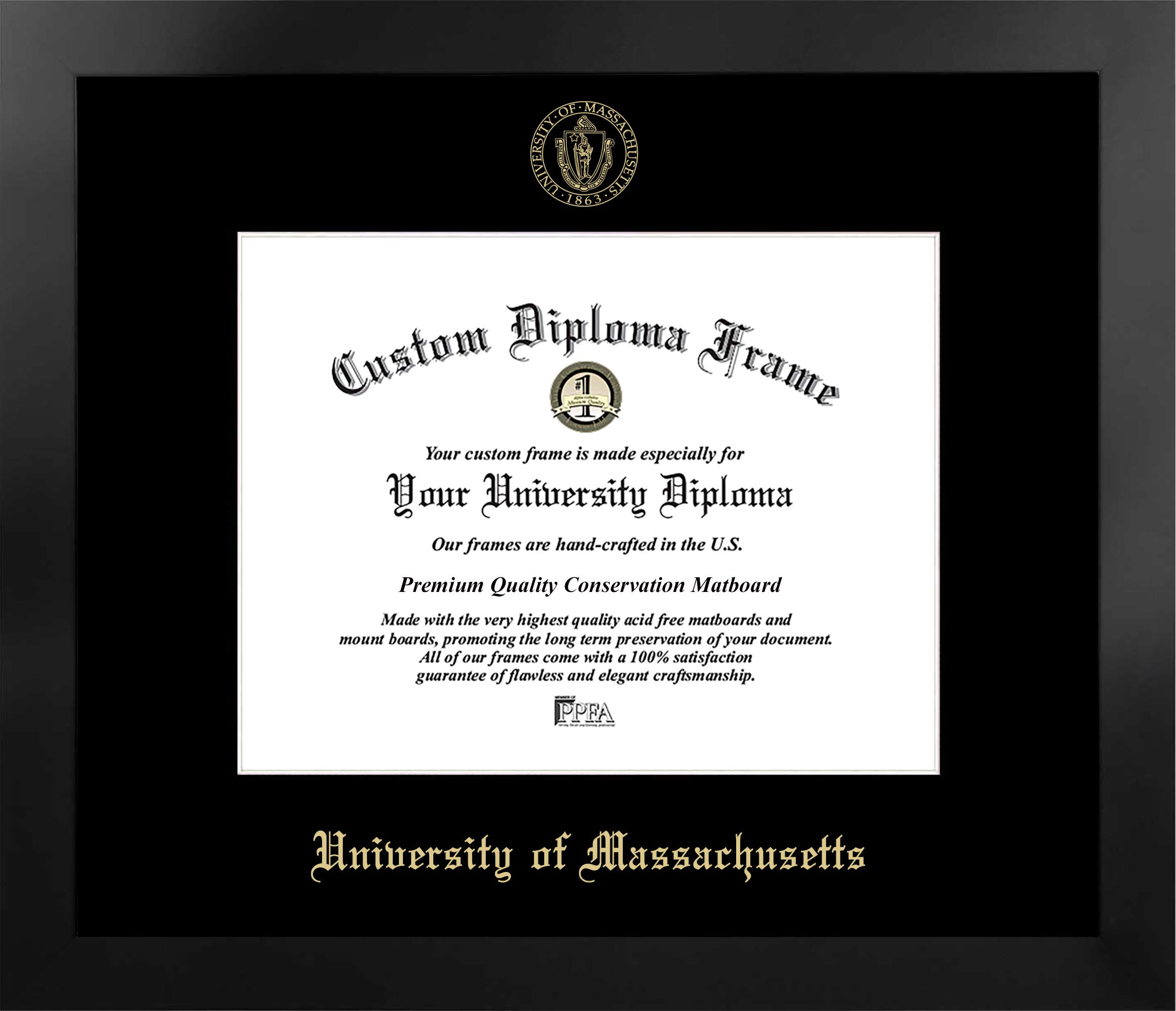 Campus Images NCAA Massachusetts Minutemen Unisex Manhattan Black, Black, One Size