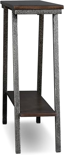 Miniatura 16 de Leick Home 214338 Empiria Mesa consola de madera con marco de metal para sala de estar, entrada, dormitorio, gris Negro lavado,Gris,Mission